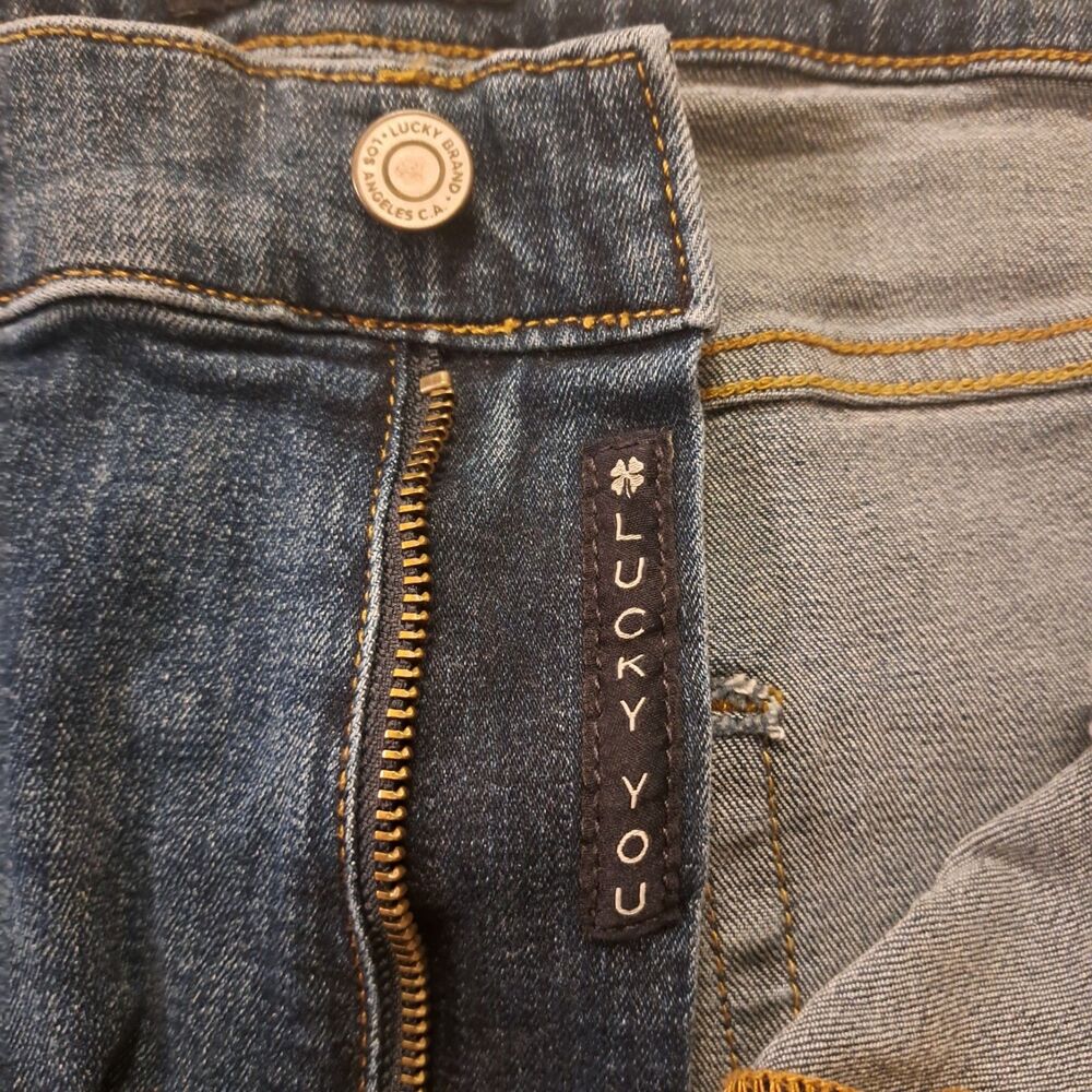 Lucky Brand 412 Athletic Slim Jeans Mens 38x30 (38x28) Blue Denim Jeans - Picture 5 of 11